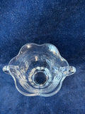 Clear Glass Creamer & Sugar Bowl Set