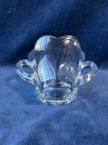 Clear Glass Creamer & Sugar Bowl Set