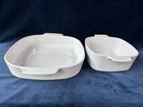 Pair of Corning Ware "Blue Cornflower" Casserole Dishes