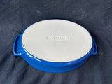 Le Creuset Ceramic Oval Blue Handled Casserole Bake Dish