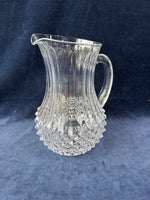 J G Durand Crystal d Arques Longchamp Lead Crystal Pitcher