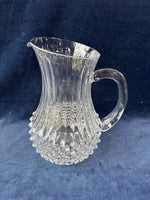 J G Durand Crystal d Arques Longchamp Lead Crystal Pitcher