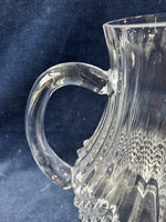 J G Durand Crystal d Arques Longchamp Lead Crystal Pitcher