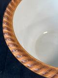 French Pilivite Porcelain A Feu Deep Sided Dish/Bowl Deep Green