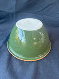 French Pilivite Porcelain A Feu Deep Sided Dish/Bowl Deep Green
