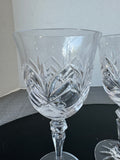 Galway Ireland Crystal Kylemore Water Goblet Set of 4 (2 AVAILABLE—PRICED INDIVIDUALLY AT $45 EACH SET)