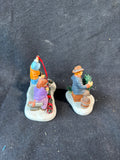 Department 56 Decorating with Holiday Greenery 2 Piece Figurine Set (E)