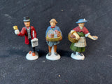 Department 56 Dickens Village Street Merchants 3-Piece Figurine Set (F)