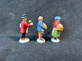 Department 56 Dickens Village Street Merchants 3-Piece Figurine Set (F)