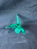 Murano Glass Teal Green Hummingbird Figurine