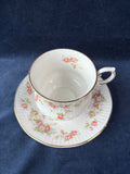 Queen's Rosina China Rosamund Roses Cup and Saucer Set