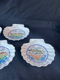 Set Of 6 Jacques Lobjoy Porcelain Seashell Dishes *Read Description*