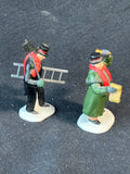 Department 56 Town Crier & Chimney Sweep 2-Piece Set (L)