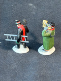Department 56 Town Crier & Chimney Sweep 2-Piece Set (L)