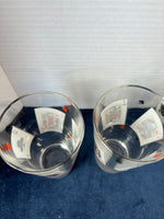 Set of 4 Playing Card Drinking Glasses