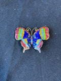 Cloisonne Butterfly Brooch Magnet (A)