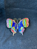 Cloisonne Butterfly Brooch Magnet (A)