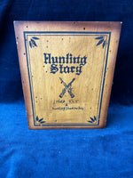 Hunting Story 2-Sided Shadow Box Photograph Frame Wood with Metal Latch Closure