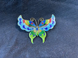 Cloisonne Butterfly Brooch Magnet (B)