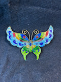 Cloisonne Butterfly Brooch Magnet (B)