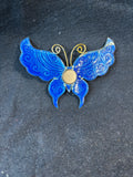 Cloisonne Butterfly Brooch Magnet (B)