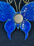 Cloisonne Butterfly Brooch Magnet (B)