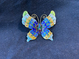 Cloisonne Butterfly Brooch Magnet (C)