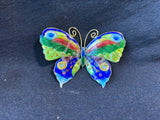 Cloisonne Butterfly Brooch Magnet (D)