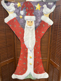 Primitive Santa Flag Carol Endres