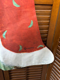 Primitive Santa Flag Carol Endres