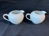 Pair Of Everyday White Porcelain Creamers