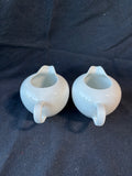 Pair Of Everyday White Porcelain Creamers