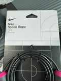 TKO Gray Ribbed Cushioned Yoga Mat with Nike Speed Jump Rope