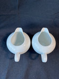 Pair Of Everyday White Porcelain Creamers