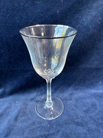 (B)Set Of 6 Lenox Silver Trimmed Wine Glasses (2 Sets Available, Priced Individually)