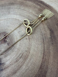 18K Gold Bow Necklace with Tassel Fringe (15.8g)