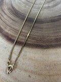 18K Gold Bow Necklace with Tassel Fringe (15.8g)