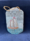 Nautical Schooner Resin Plaque