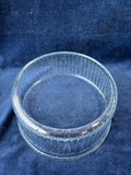Pair Of Vintage Pyrex Clear Glasses Ribbed Souffle Bowl Baking Dishes