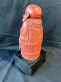Wooden Laughing Buddha On Stand *Read Description*