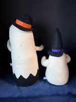 Pair Of Halloween Ghosts With Boo Banners