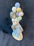 Lladro Balloon Seller Girl #5141 Porcelain Figurine