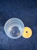 Set Of 4 Glass Tumblers With Bamboo Lids And Straws