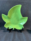 Set Of 6 Hall Leaf Shaped Green Dishes