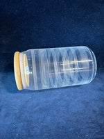 Set Of 4 Glass Tumblers With Bamboo Lids And Straws