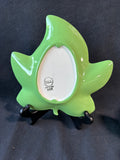 Set Of 6 Hall Leaf Shaped Green Dishes