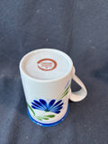 Set Of 4 Dansk Sage Song Hand Painted Coffee Mugs
