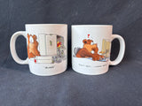 Lot Of 2 Robert Marble Bear Mugs