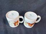 Lot Of 2 Robert Marble Bear Mugs