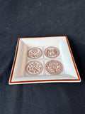 Ceramic Brown/White Trinket Dish *Read Description*